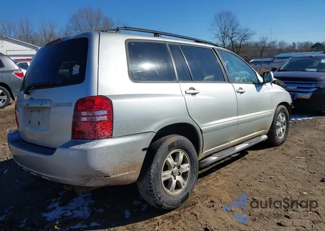 2001 Toyota Highlander V6 z USA, uszkodzony, nr VIN JTEGF21A910011897